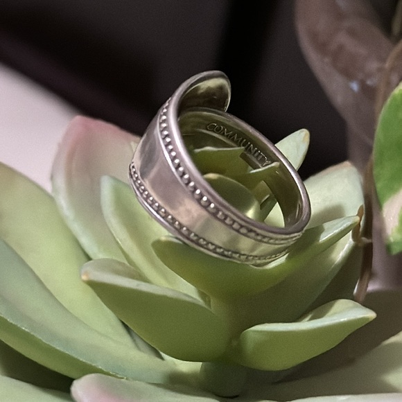 Vintage Ring-Silver-Repurposed Oneida Flatware - Picture 2 of 16